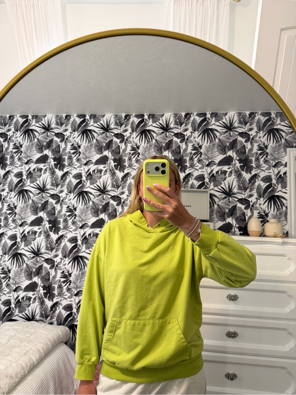 Neon Lime Green Cozy Hoodie